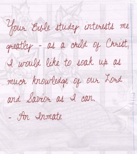 inmate testimonial