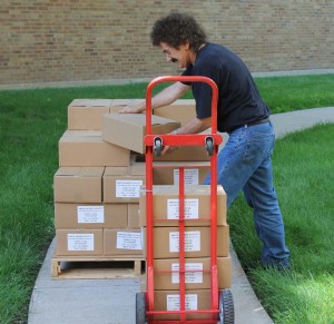 ron stacking bibles