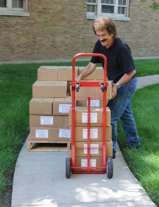 ron stacking bibles