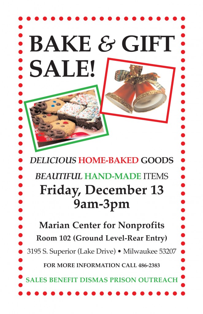 Bake Sale, Friday, Dec 13th, 2013